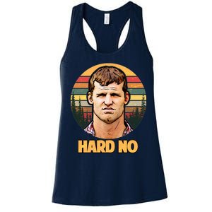 Retro Hard No  Women's Racerback Tank