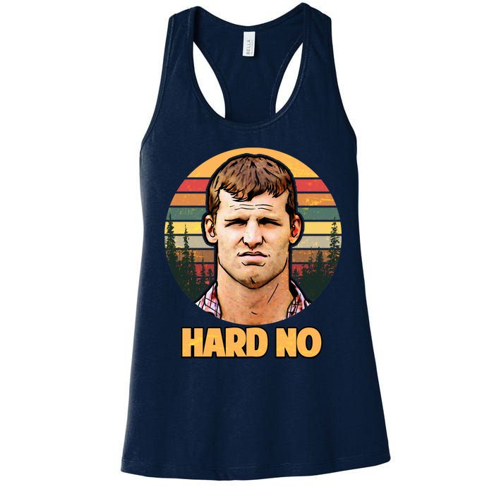 Retro Hard No  Women's Racerback Tank