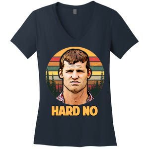 Retro Hard No  Women's V-Neck T-Shirt