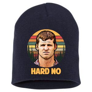 Retro Hard No  Short Acrylic Beanie