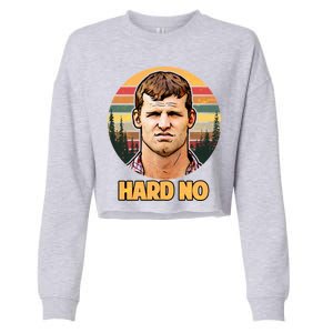 Retro Hard No  Cropped Pullover Crew