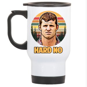 Retro Hard No  Stainless Steel Travel Mug