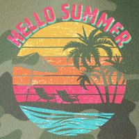 Retro Hello Summer Legacy Tie Dye Trucker Hat