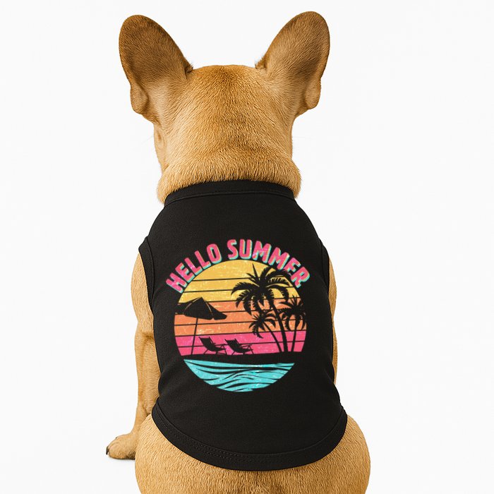 Retro Hello Summer Doggie Tank