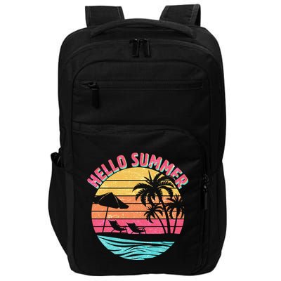 Retro Hello Summer Impact Tech Backpack
