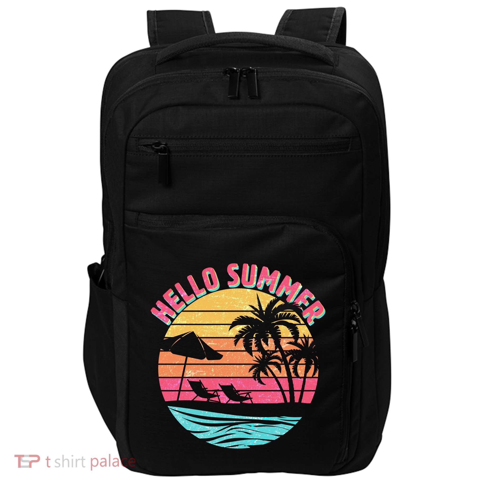 Retro Hello Summer Impact Tech Backpack