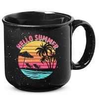 Retro Hello Summer 15oz Campfire Ceramic Mug