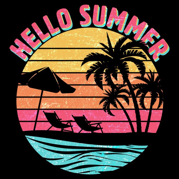 Retro Hello Summer 16oz Travel Tumbler