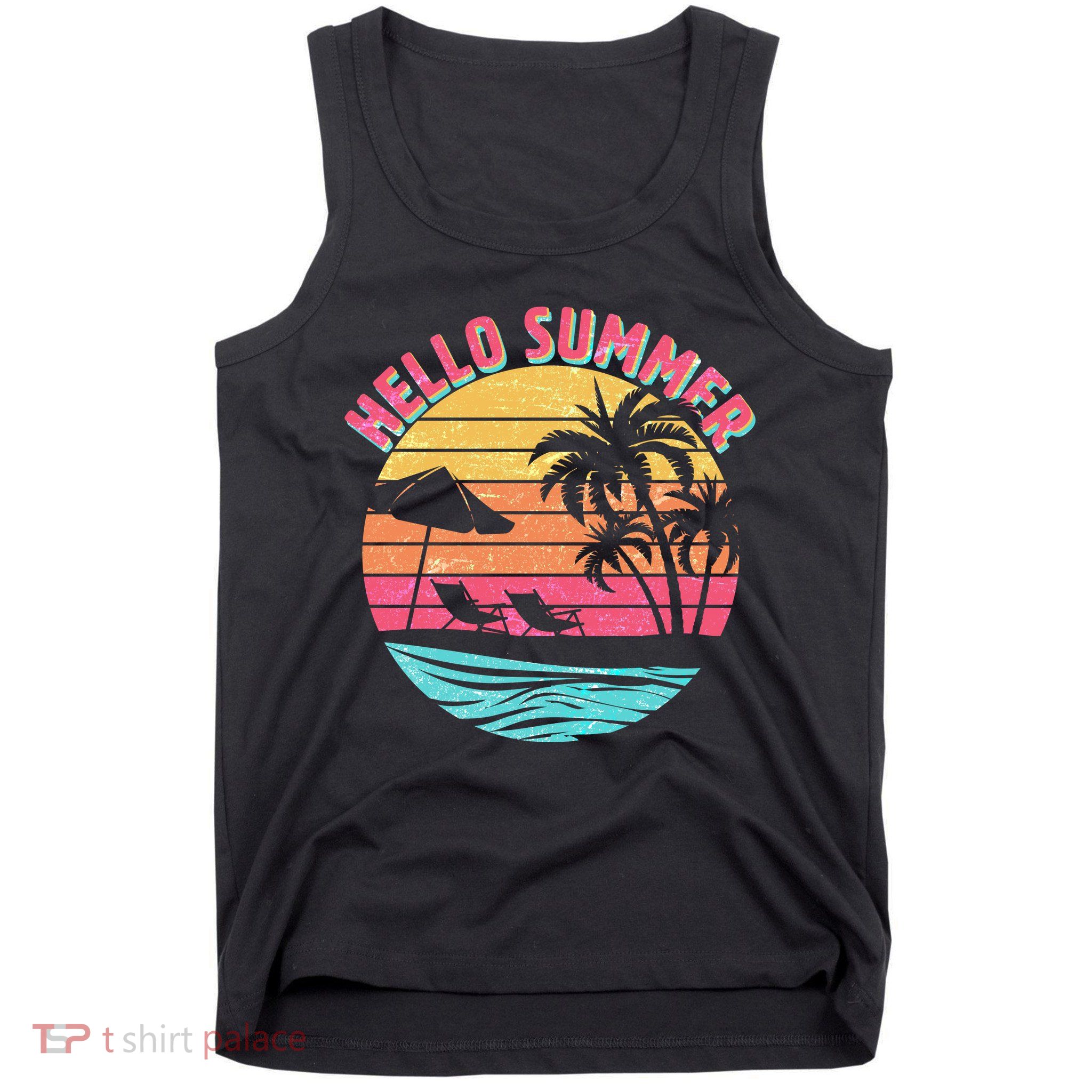 Retro Hello Summer Tank Top
