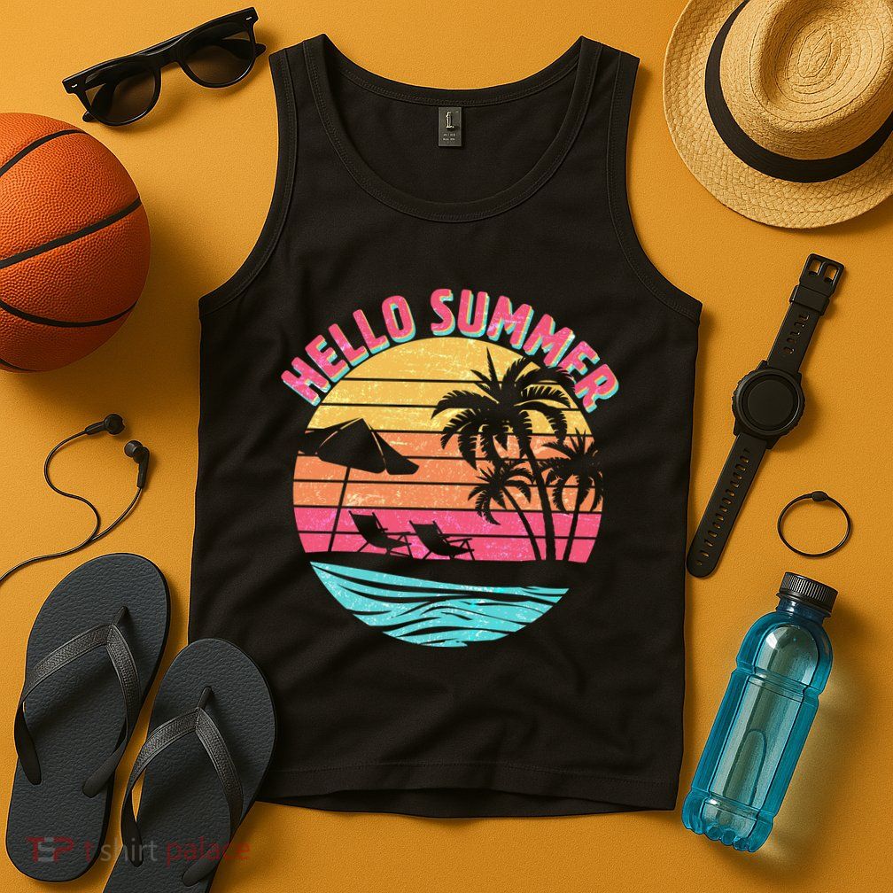Retro Hello Summer Tank Top