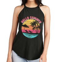 Retro Hello Summer Women's Perfect Tri Rocker Tank