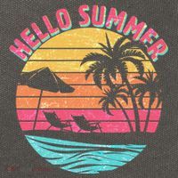 Retro Hello Summer Cotton Canvas Backpack