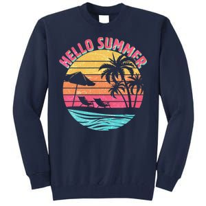 Retro Hello Summer Tall Sweatshirt