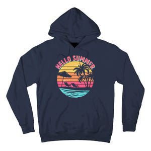 Retro Hello Summer Tall Hoodie