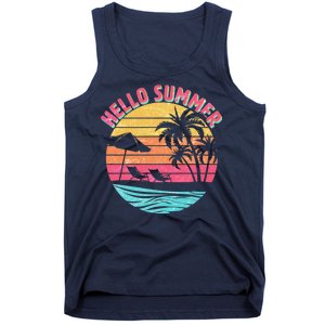 Retro Hello Summer Tank Top