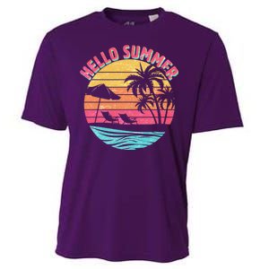 Retro Hello Summer Cooling Performance Crew T-Shirt