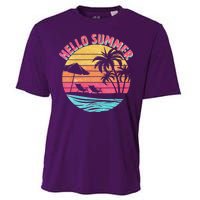 Retro Hello Summer Cooling Performance Crew T-Shirt