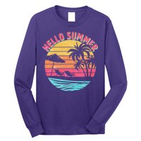 Retro Hello Summer Long Sleeve Shirt