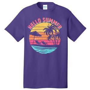 Retro Hello Summer Tall T-Shirt