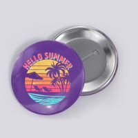 Retro Hello Summer Button