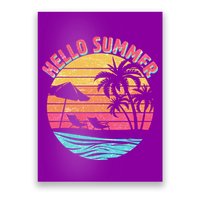 Retro Hello Summer Poster