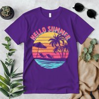 Retro Hello Summer Premium T-Shirt