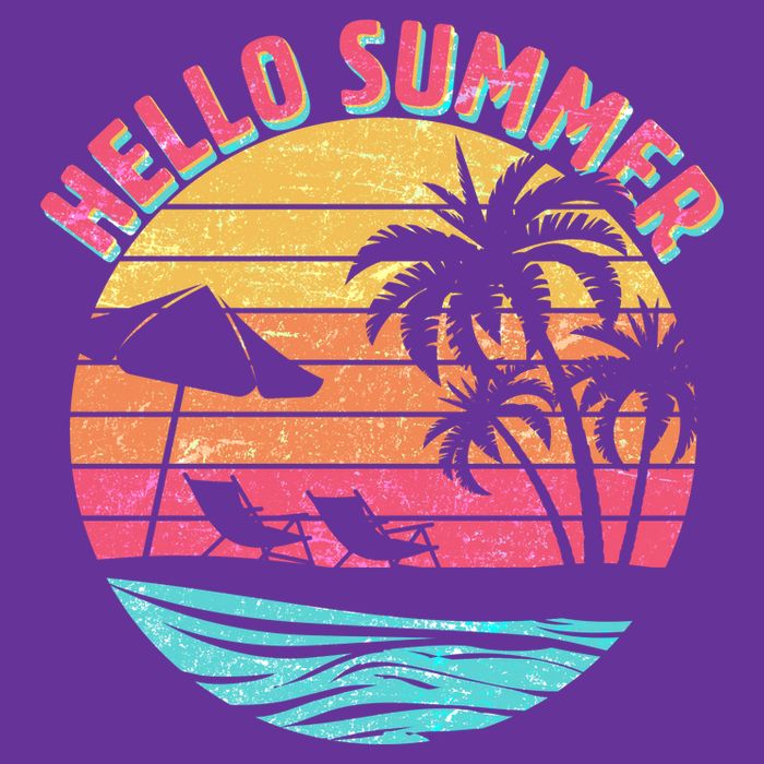 Retro Hello Summer Premium T-Shirt