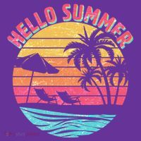 Retro Hello Summer Baby Bodysuit