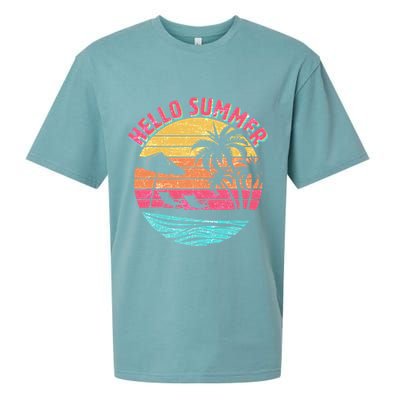 Retro Hello Summer Sueded Cloud Jersey T-Shirt