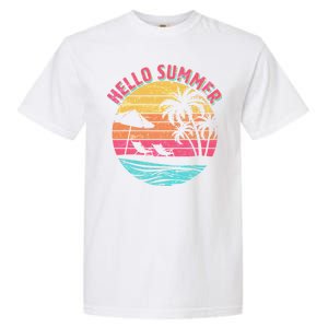 Retro Hello Summer Garment-Dyed Heavyweight T-Shirt