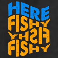 Retro Here Fishy Fishy Fishy Adult Drive Performance Visor