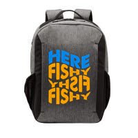Retro Here Fishy Fishy Fishy Vector Backpack
