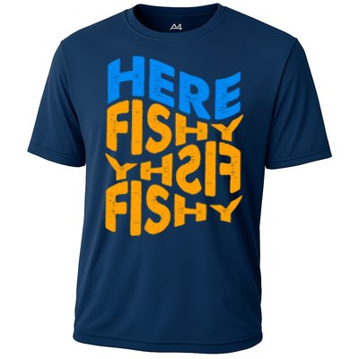 Retro Here Fishy Fishy Fishy Performance Shirt