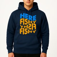 Retro Here Fishy Fishy Fishy Hoodie