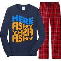 Retro Here Fishy Fishy Fishy Long Sleeve Pajama Set