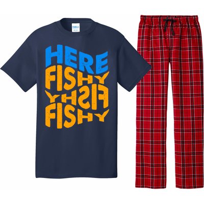 Retro Here Fishy Fishy Fishy Pajama Set