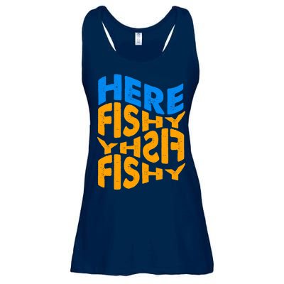 Retro Here Fishy Fishy Fishy Ladies Essential Flowy Tank