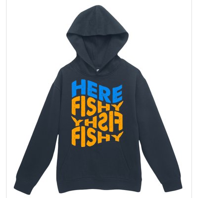 Retro Here Fishy Fishy Fishy Urban Pullover Hoodie