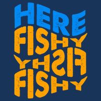 Retro Here Fishy Fishy Fishy Baby Bodysuit