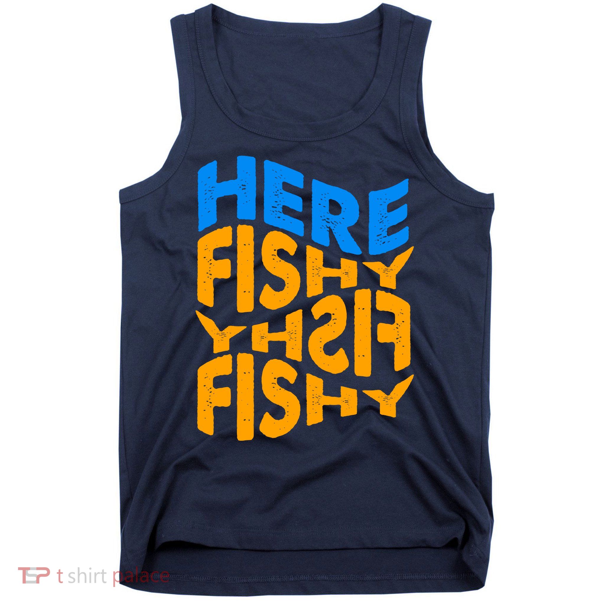 Retro Here Fishy Fishy Fishy Tank Top