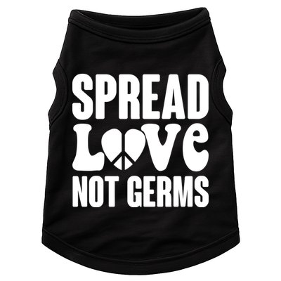 Retro Hippie Spread Love Not Germs Doggie Tank