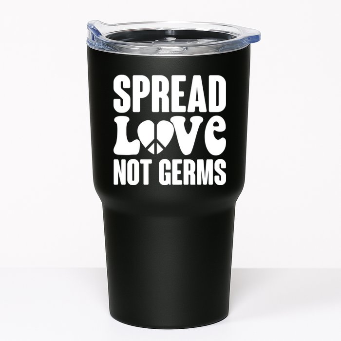 Retro Hippie Spread Love Not Germs Tumbler