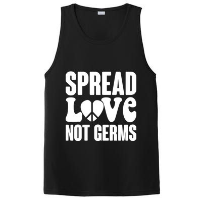 Retro Hippie Spread Love Not Germs PosiCharge Competitor Tank