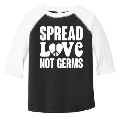 Retro Hippie Spread Love Not Germs Toddler Fine Jersey T-Shirt