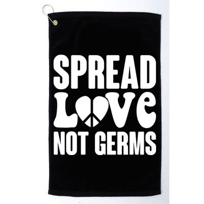Retro Hippie Spread Love Not Germs Golf Towel