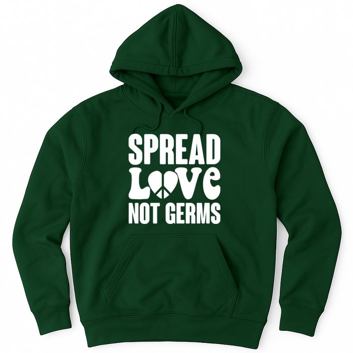 Retro Hippie Spread Love Not Germs Hoodie
