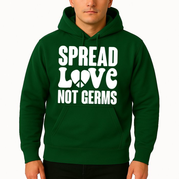 Retro Hippie Spread Love Not Germs Hoodie