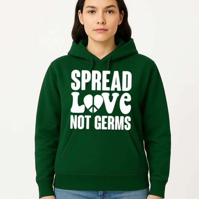 Retro Hippie Spread Love Not Germs Hoodie