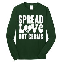 Retro Hippie Spread Love Not Germs Long Sleeve Shirt
