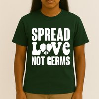 Retro Hippie Spread Love Not Germs T-Shirt